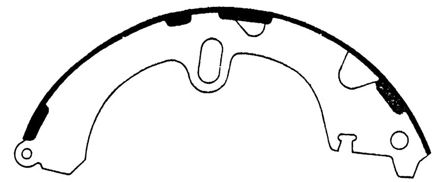 Rr Premium Brake Shoes  Centric Parts  111.05510