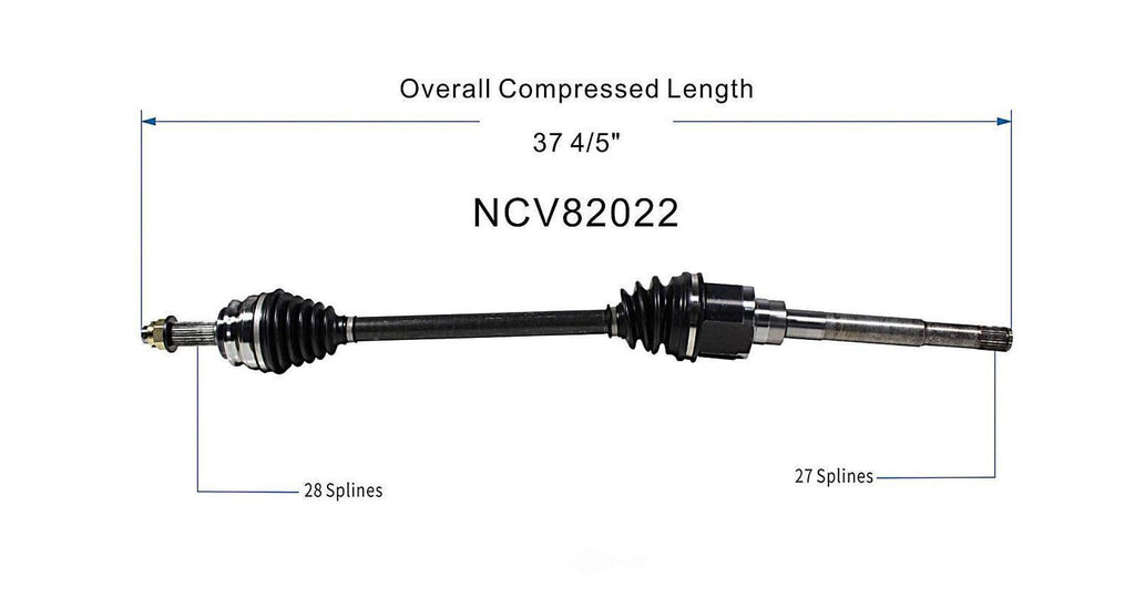 Right New CV Complete Assy   GSP North America   NCV82022