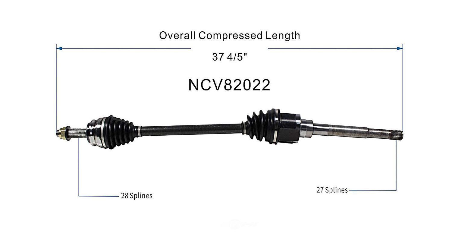 Right New CV Complete Assy   GSP North America   NCV82022