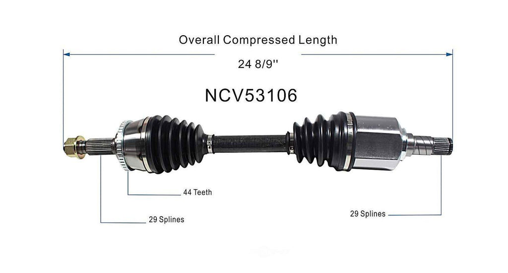 Left New CV Complete Assy   GSP North America   NCV53106