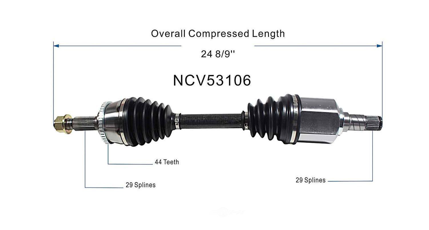 Left New CV Complete Assy   GSP North America   NCV53106