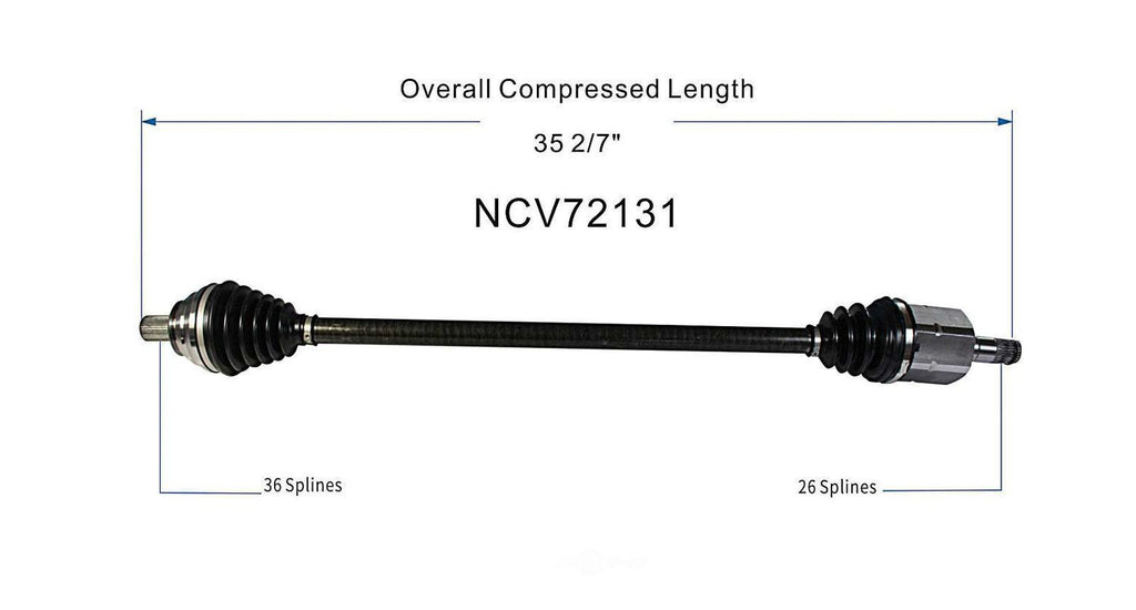 Right New CV Complete Assy   GSP North America   NCV72131