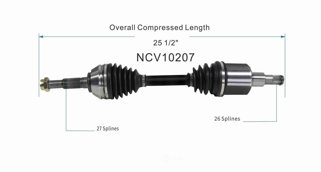 Left New CV Complete Assy   GSP North America   NCV10207