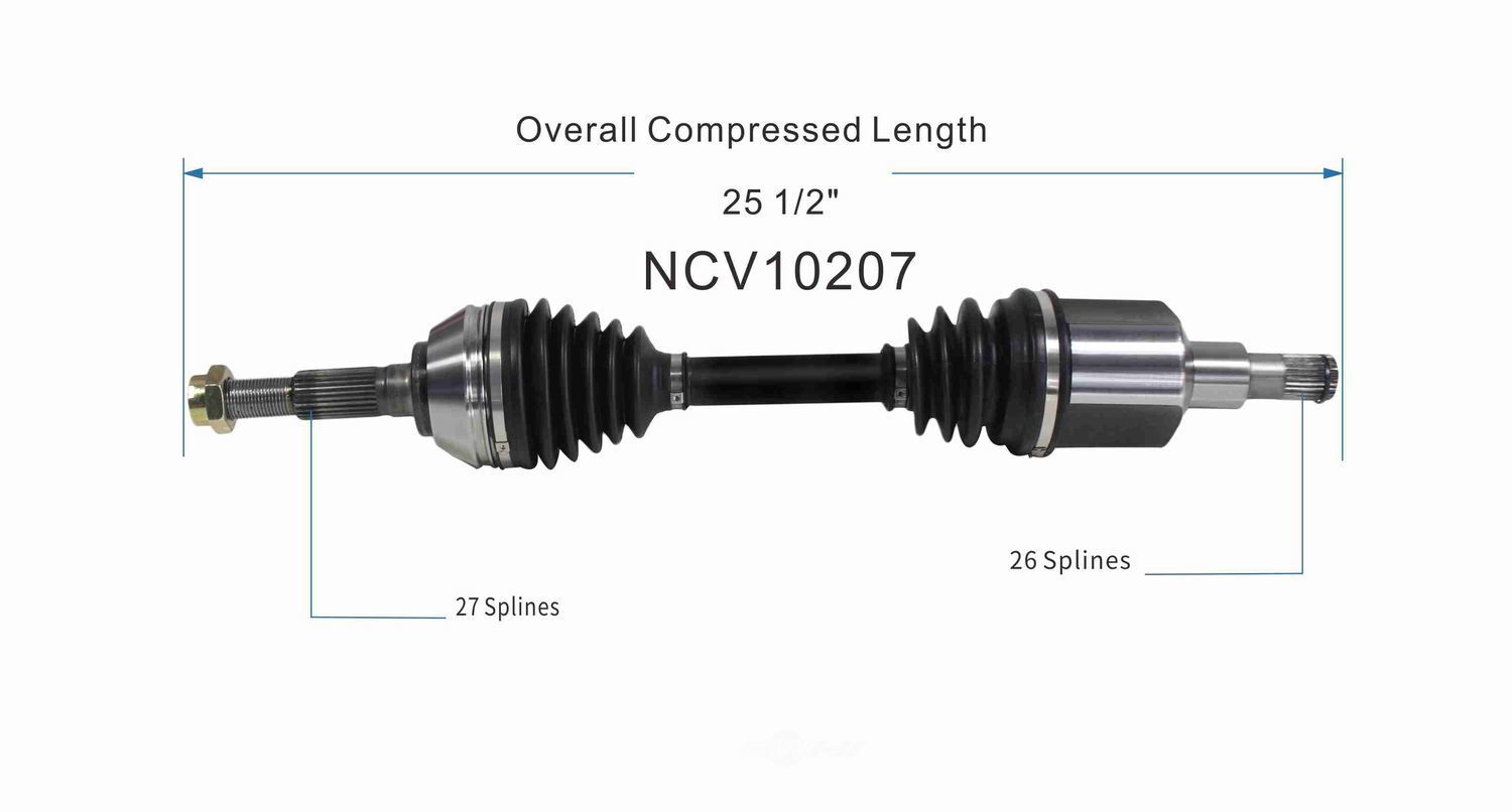 Left New CV Complete Assy   GSP North America   NCV10207