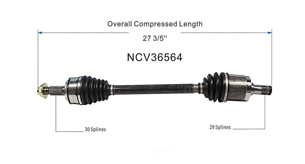 Left New CV Complete Assy   GSP North America   NCV36564