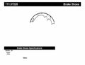 Rr Premium Brake Shoes  Centric Parts  111.01520