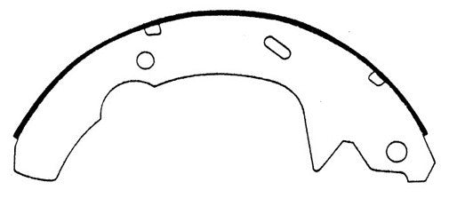 Rr Premium Brake Shoes  Centric Parts  111.05990
