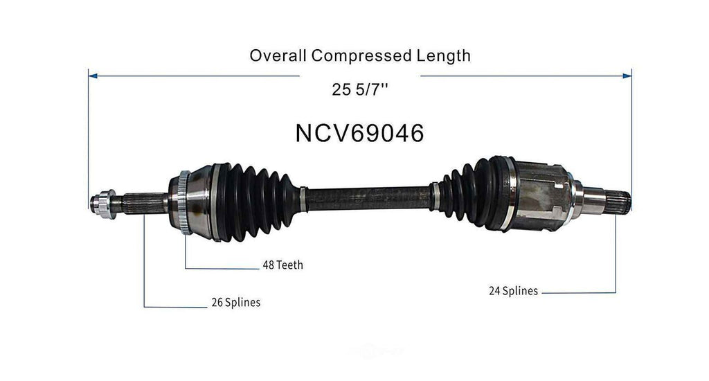 Left New CV Complete Assy   GSP North America   NCV69046