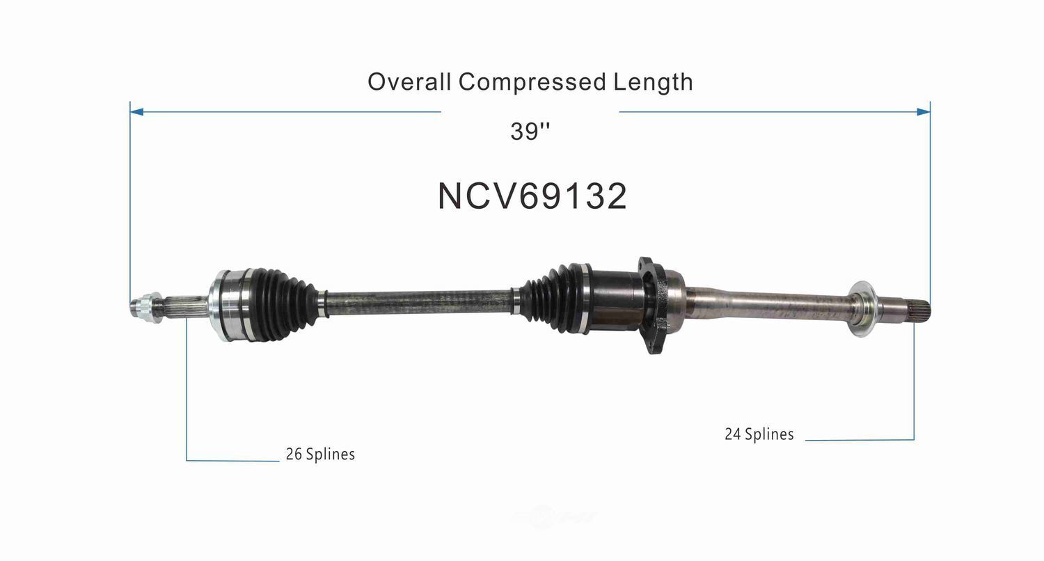 Right New CV Complete Assy   GSP North America   NCV69132