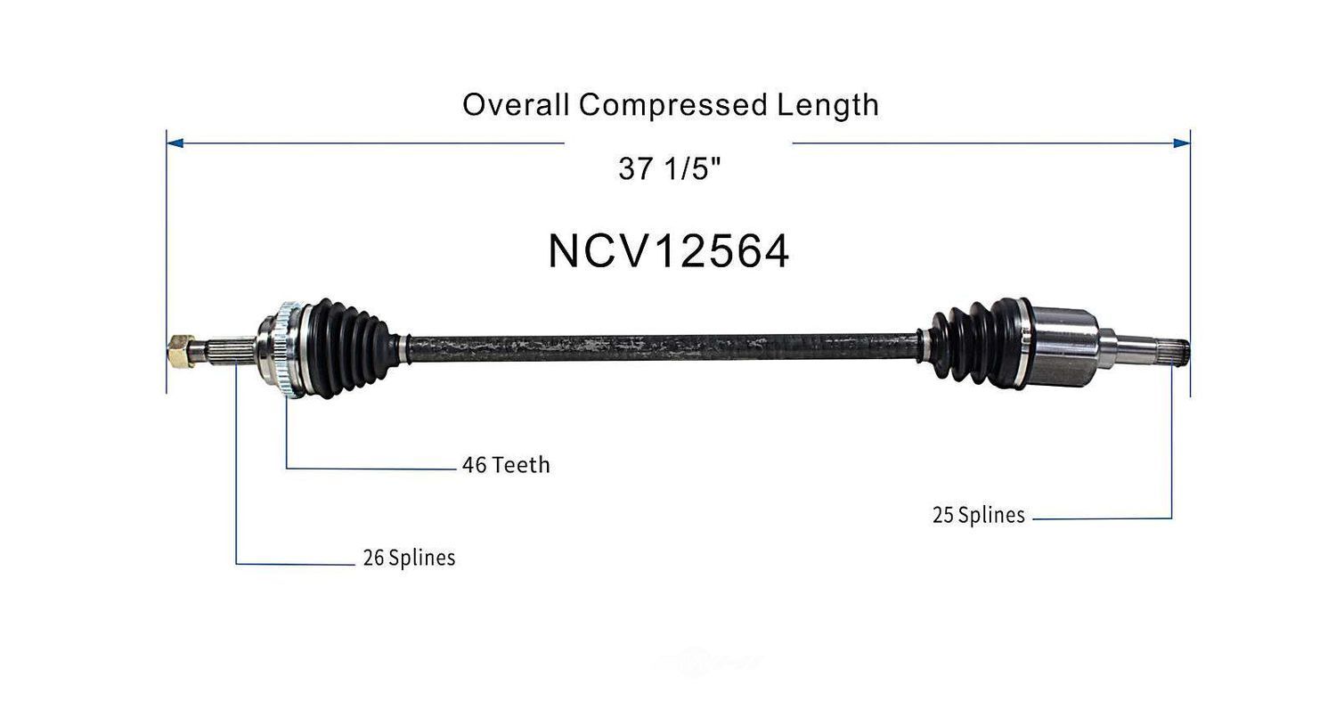 Right New CV Complete Assy   GSP North America   NCV12564