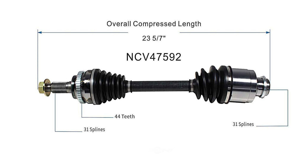 Right New CV Complete Assy   GSP North America   NCV47592