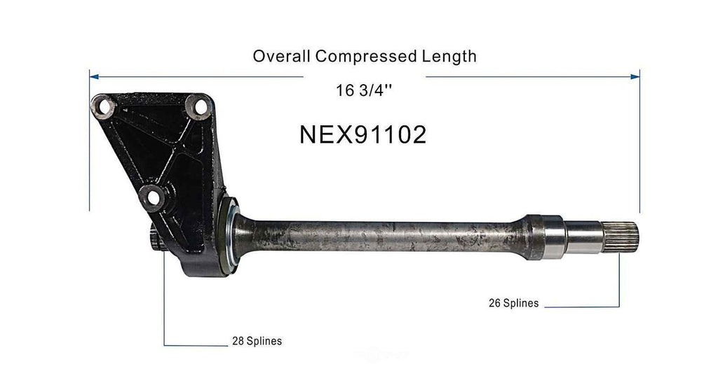 CV Intermediate Shaft   GSP North America   NEX91102