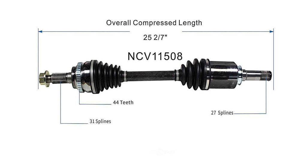 Left New CV Complete Assy   GSP North America   NCV11508