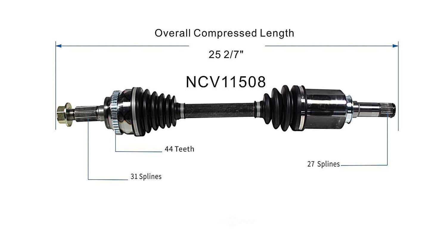 Left New CV Complete Assy   GSP North America   NCV11508