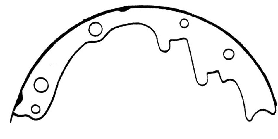 Rr Premium Brake Shoes  Centric Parts  111.04490