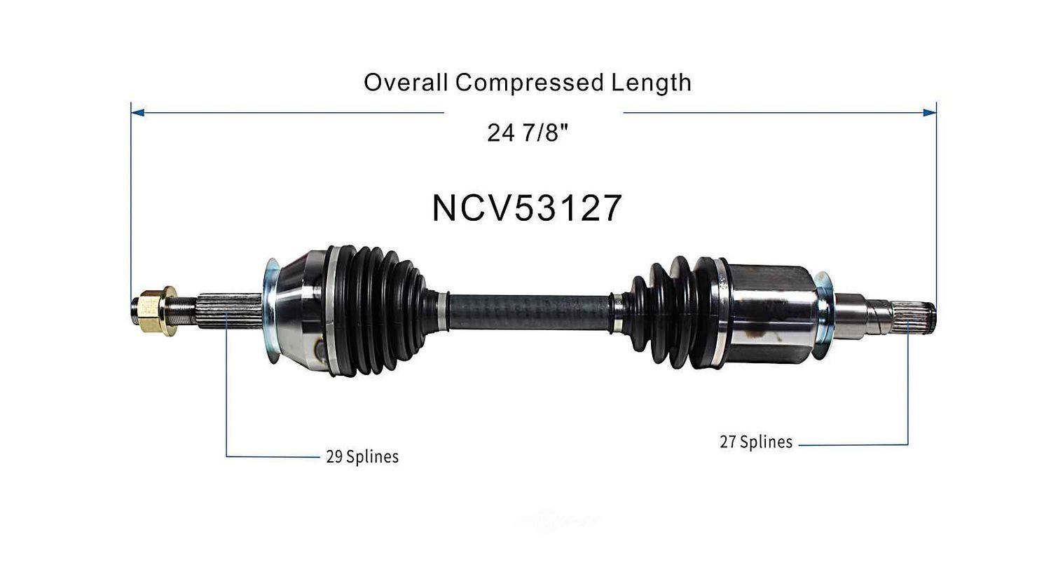 Axle Shaft Assy- CV Shaft   GSP North America   NCV53127