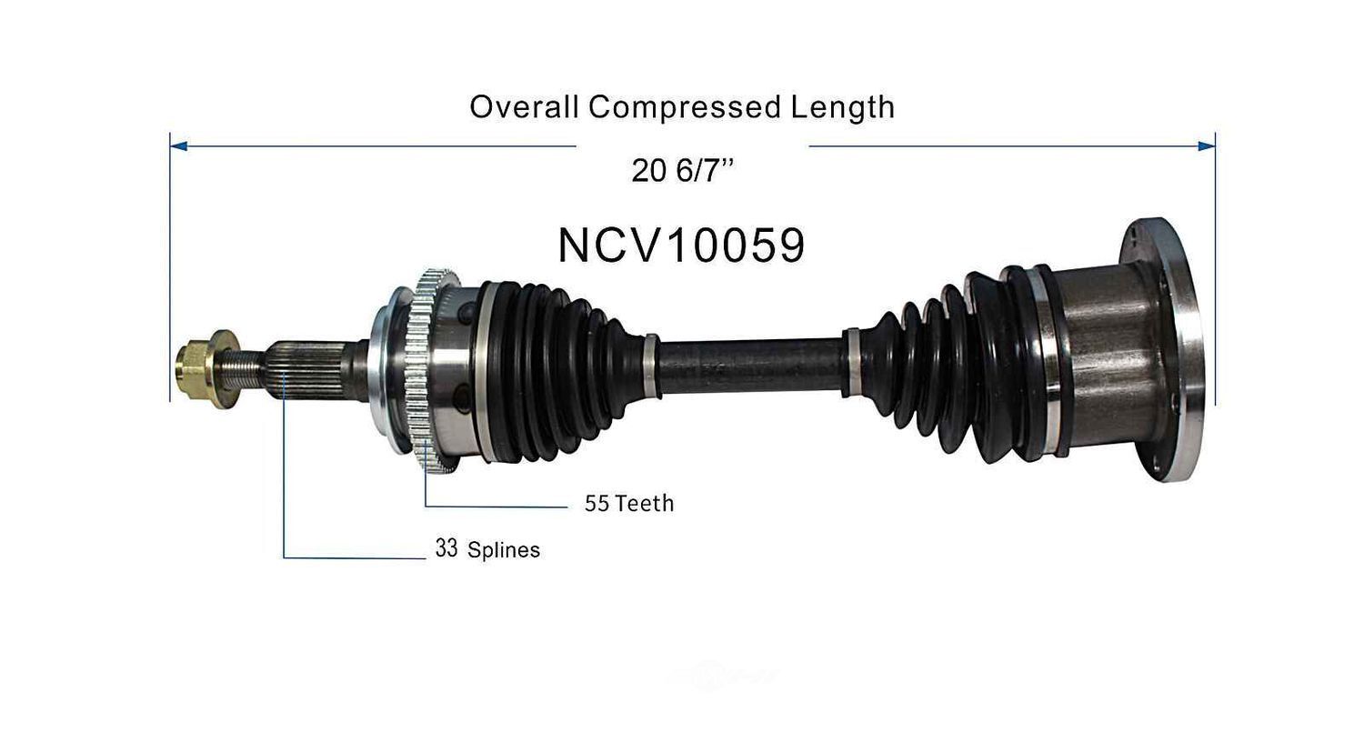 Axle Shaft Assy- CV Shaft   GSP North America   NCV10059