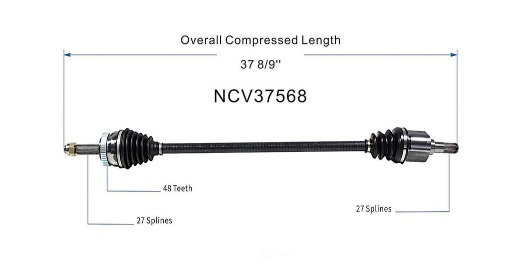 Right New CV Complete Assy   GSP North America   NCV37568