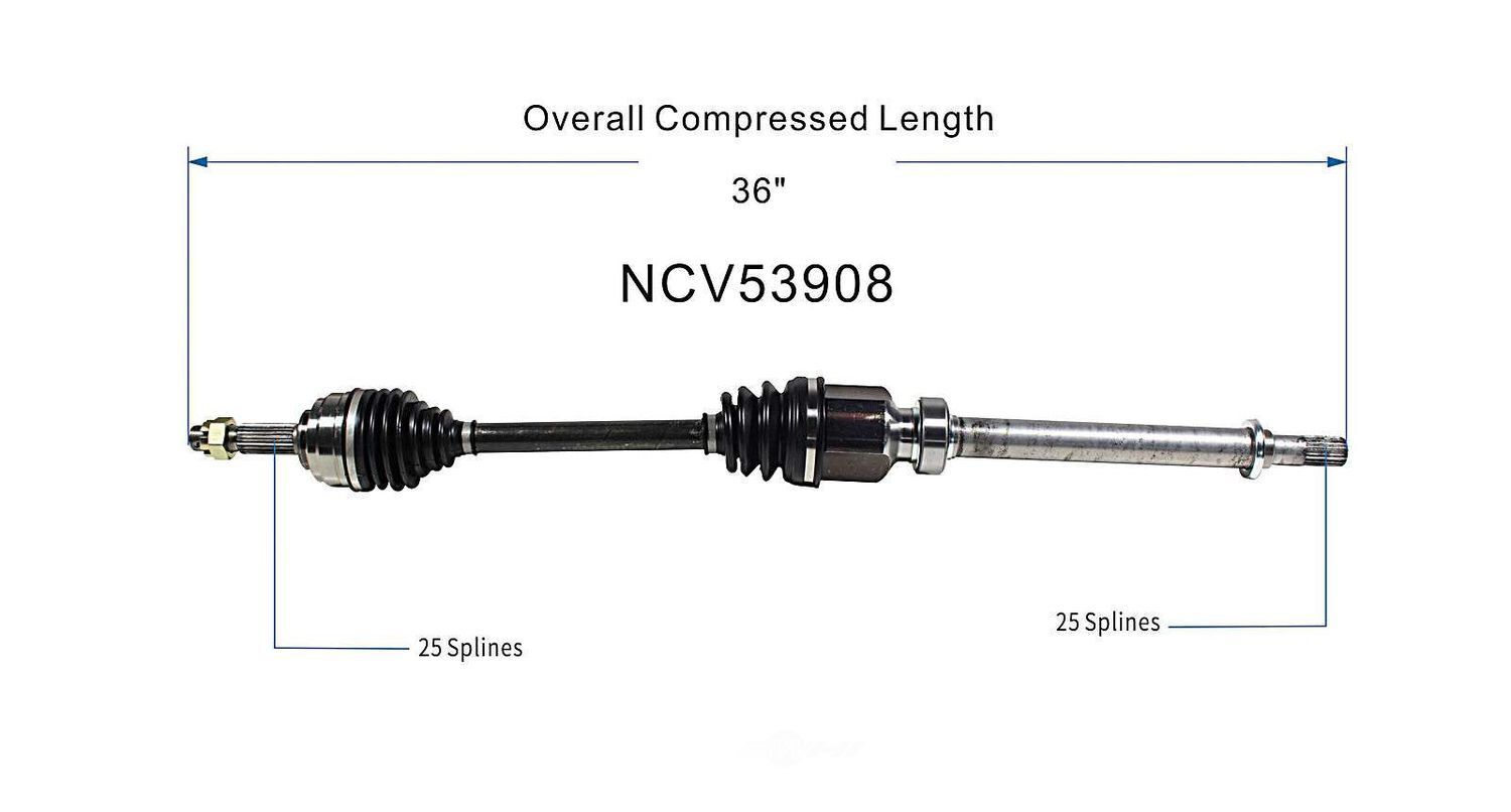 Right New CV Complete Assy   GSP North America   NCV53908