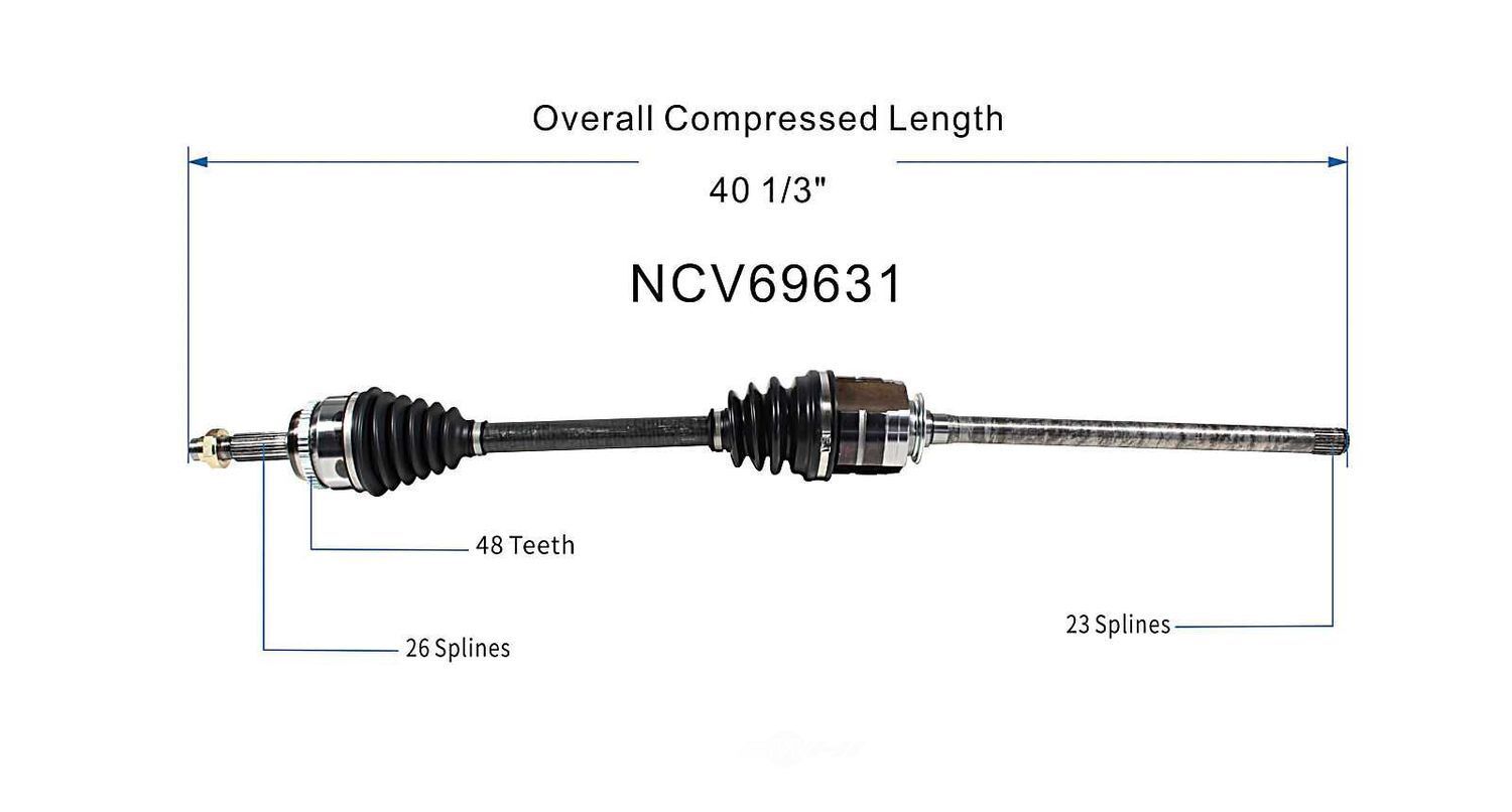 Right New CV Complete Assy   GSP North America   NCV69631