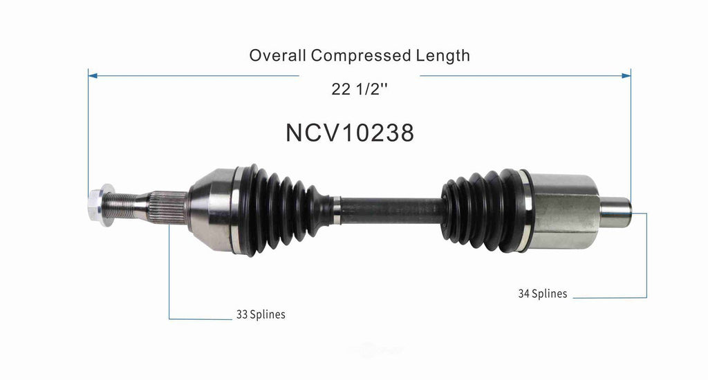 Left New CV Complete Assy   GSP North America   NCV10238