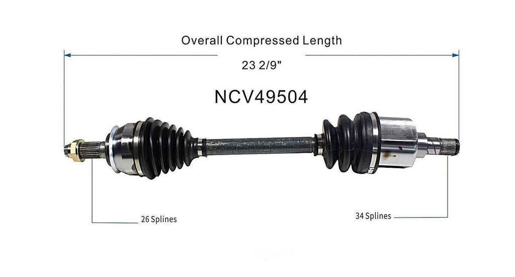 Left New CV Complete Assy   GSP North America   NCV49504