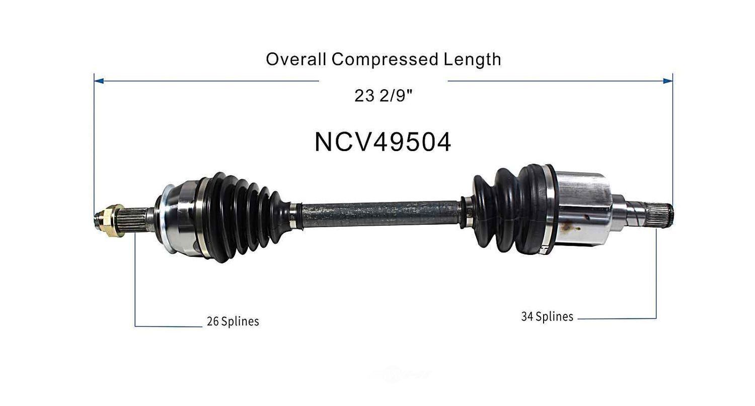 Left New CV Complete Assy   GSP North America   NCV49504