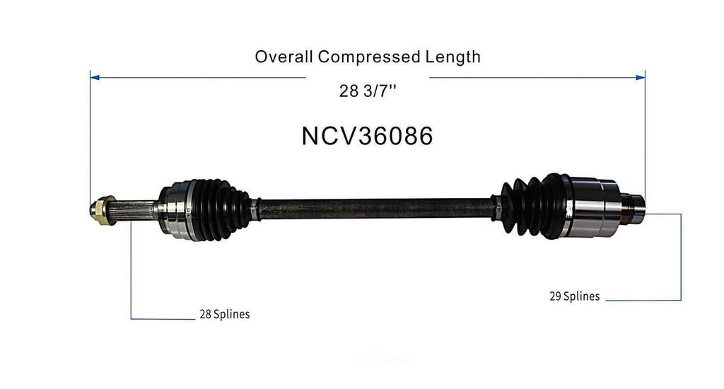 Right New CV Complete Assy   GSP North America   NCV36086