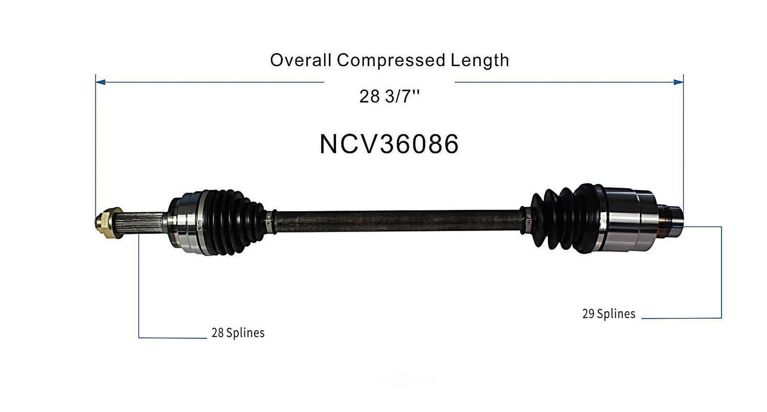 Right New CV Complete Assy   GSP North America   NCV36086