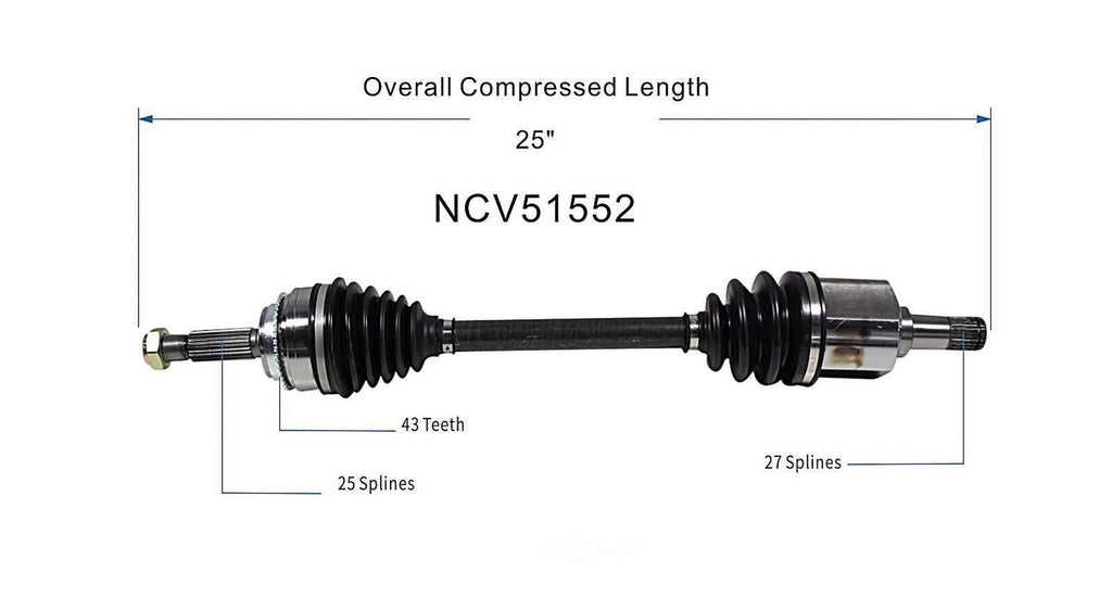 Left New CV Complete Assy   GSP North America   NCV51552