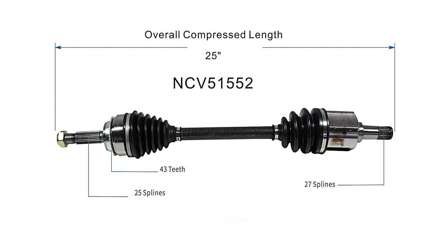 Left New CV Complete Assy   GSP North America   NCV51552