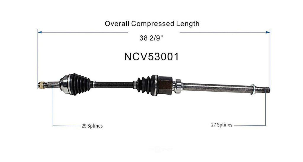 Right New CV Complete Assy   GSP North America   NCV53001