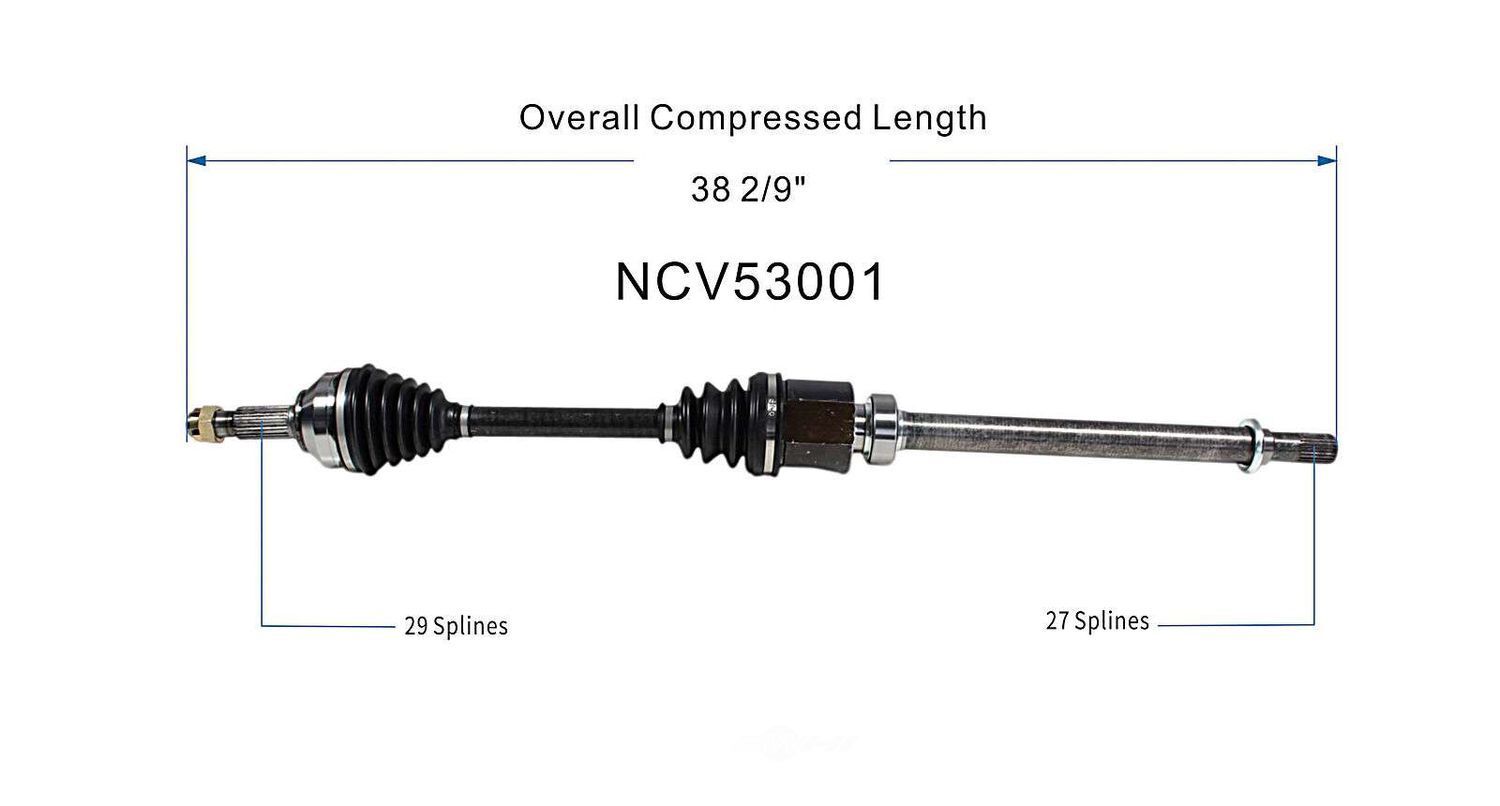 Right New CV Complete Assy   GSP North America   NCV53001