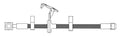 Frt Brake Hose  Centric Parts  150.35017