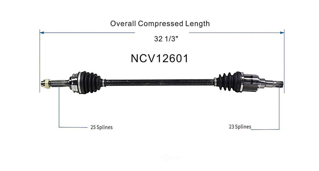 Right New CV Complete Assy   GSP North America   NCV12601