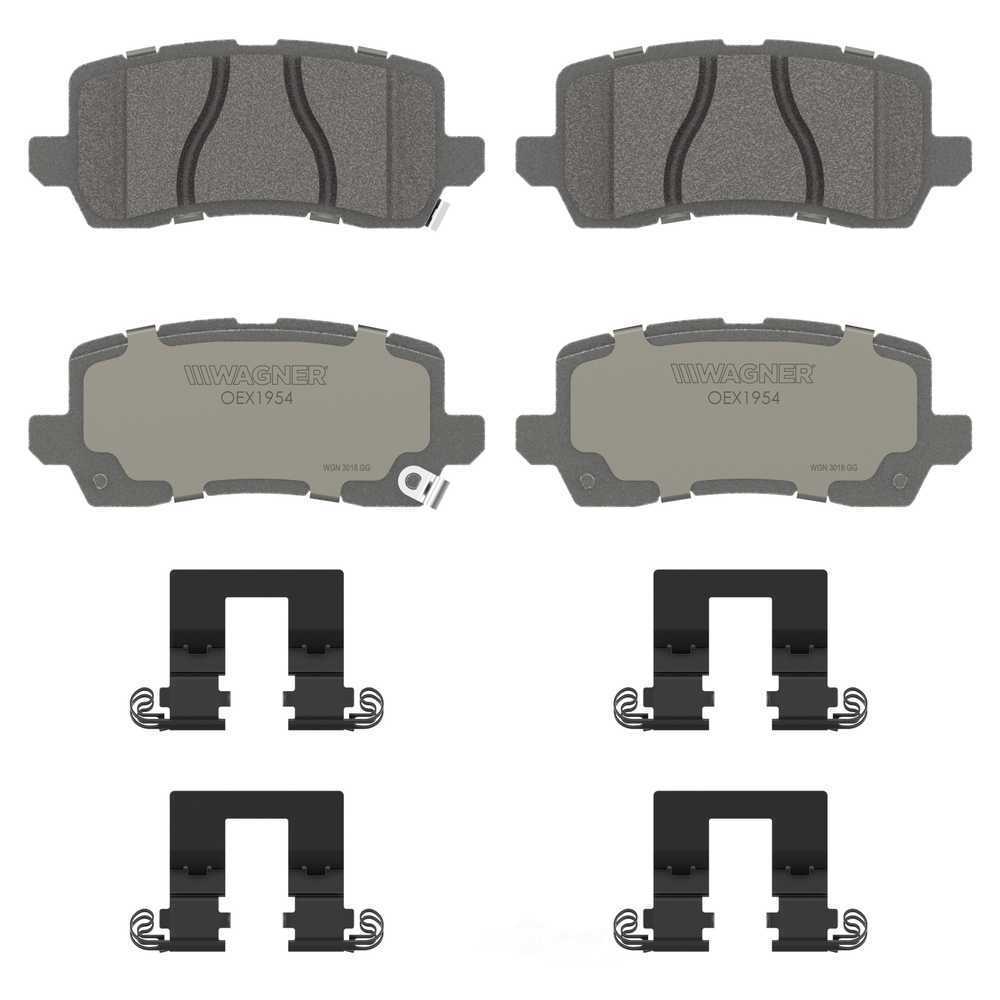 Rr Premium Ceramic Brake Pads  Wagner  OEX1954