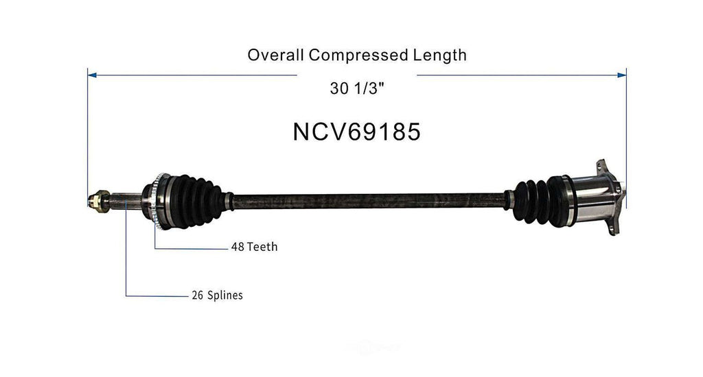 Axle Shaft Assy- CV Shaft   GSP North America   NCV69185