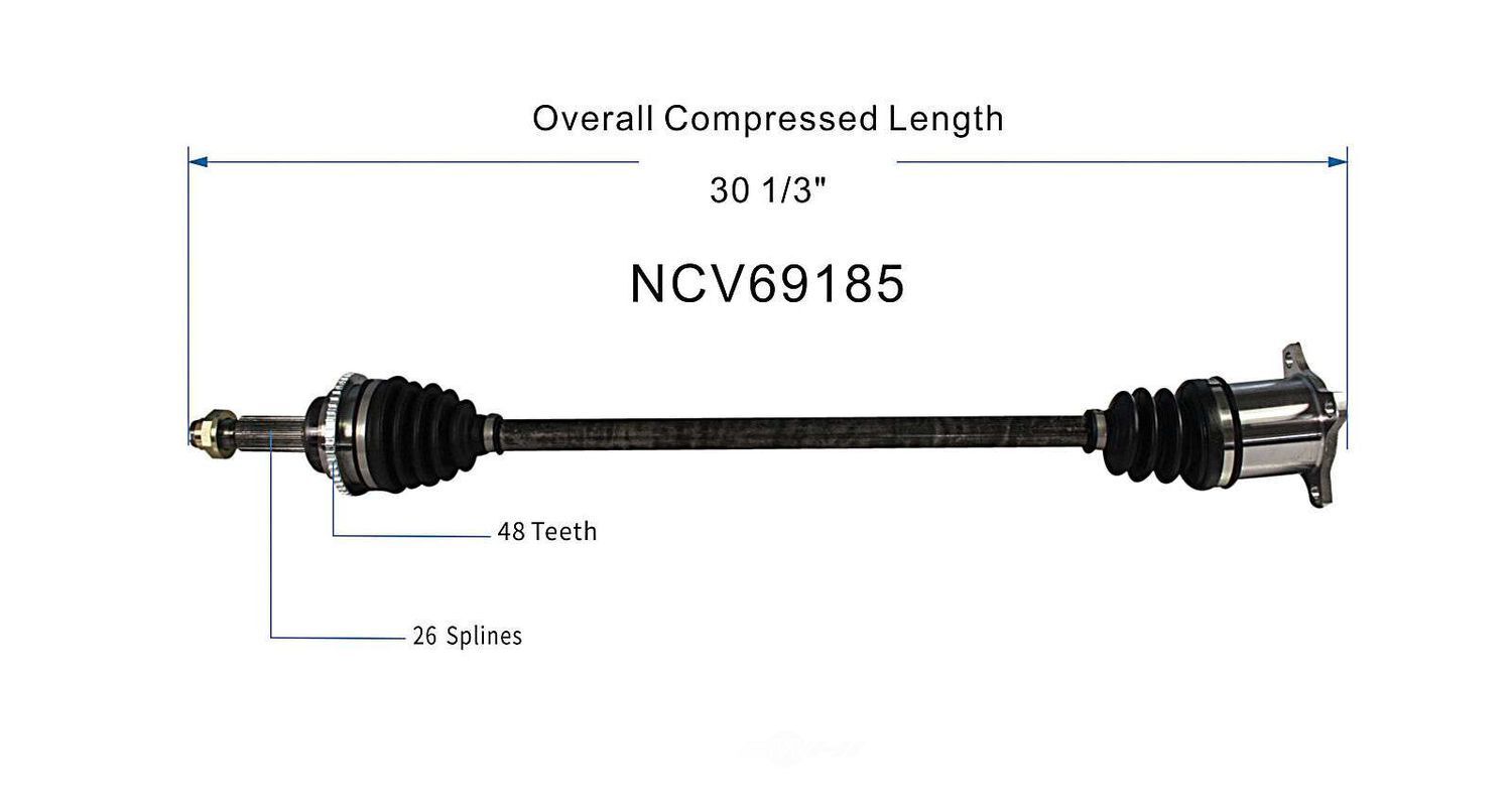 Axle Shaft Assy- CV Shaft   GSP North America   NCV69185