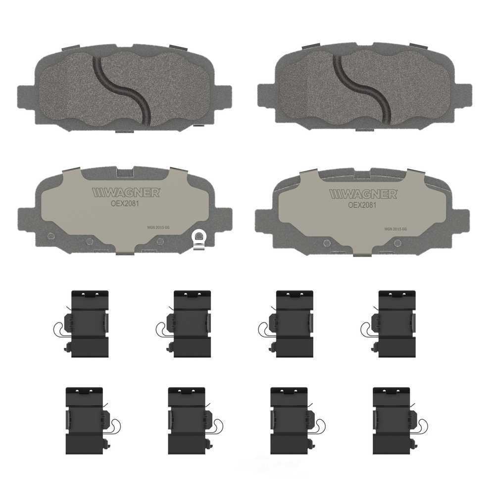Rr Premium Ceramic Brake Pads  Wagner  OEX2081