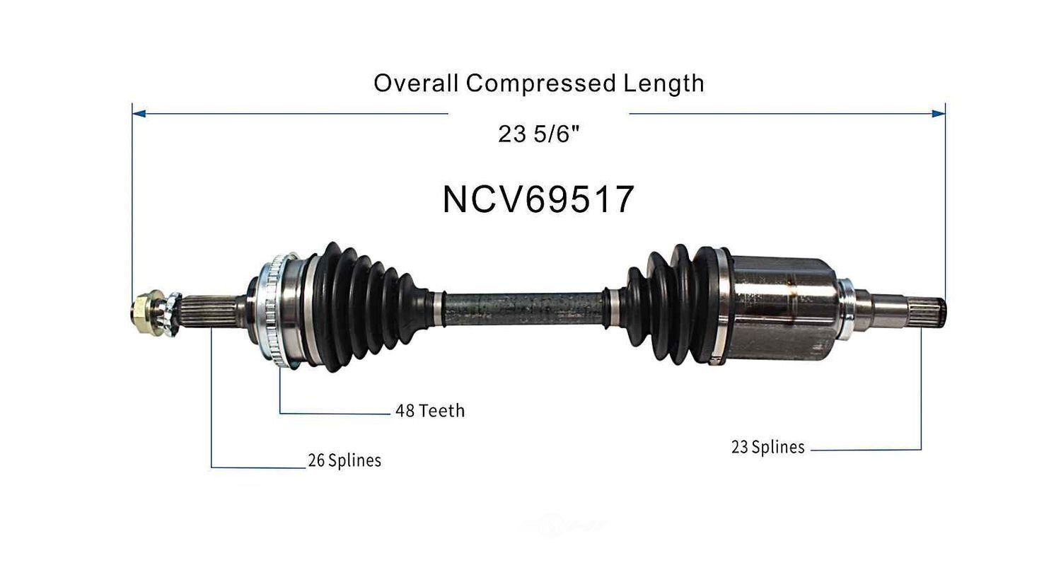 Left New CV Complete Assy   GSP North America   NCV69517