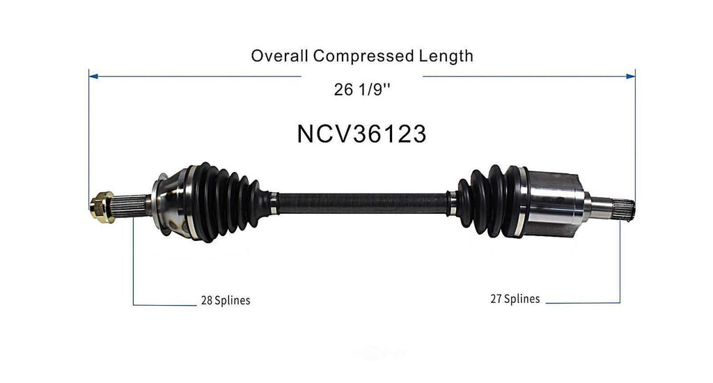 Left New CV Complete Assy   GSP North America   NCV36123