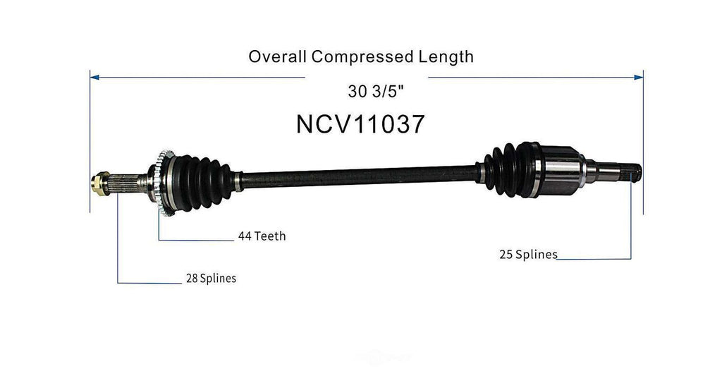 Right New CV Complete Assy   GSP North America   NCV11037
