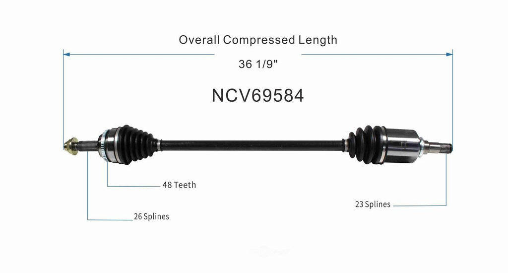 Right New CV Complete Assy   GSP North America   NCV69584