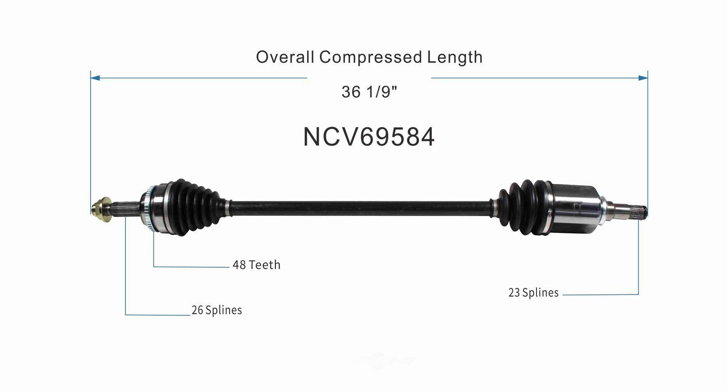 Right New CV Complete Assy   GSP North America   NCV69584