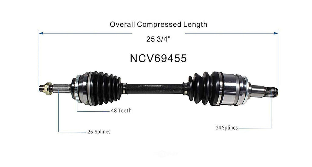 Left New CV Complete Assy   GSP North America   NCV69455