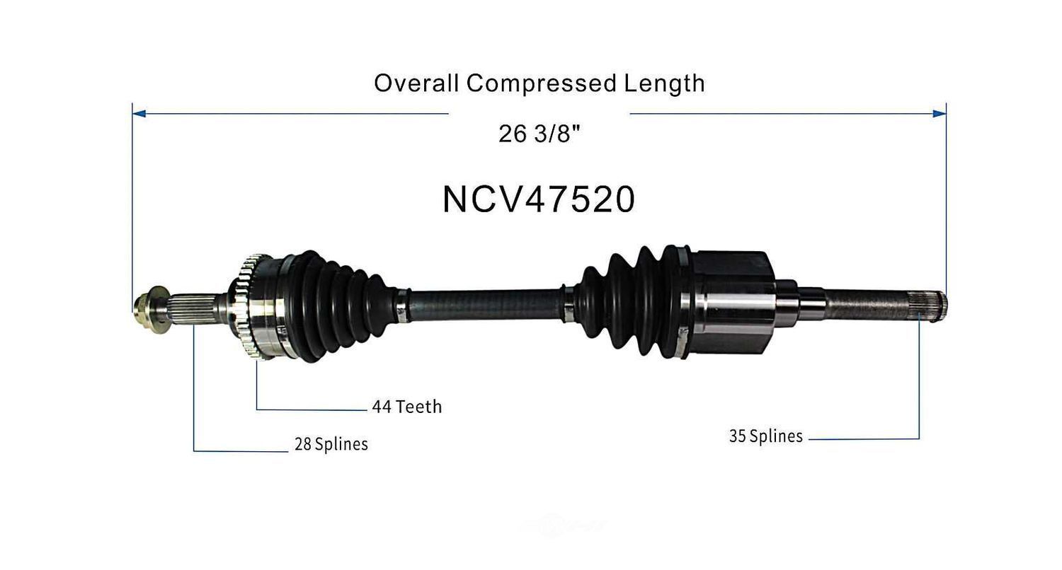 Left New CV Complete Assy   GSP North America   NCV47520
