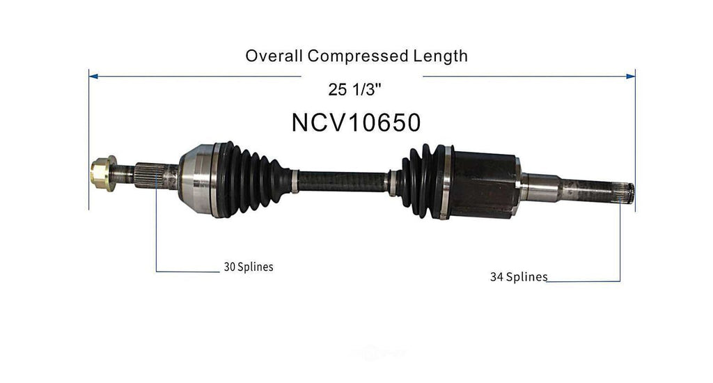 Left New CV Complete Assy   GSP North America   NCV10650