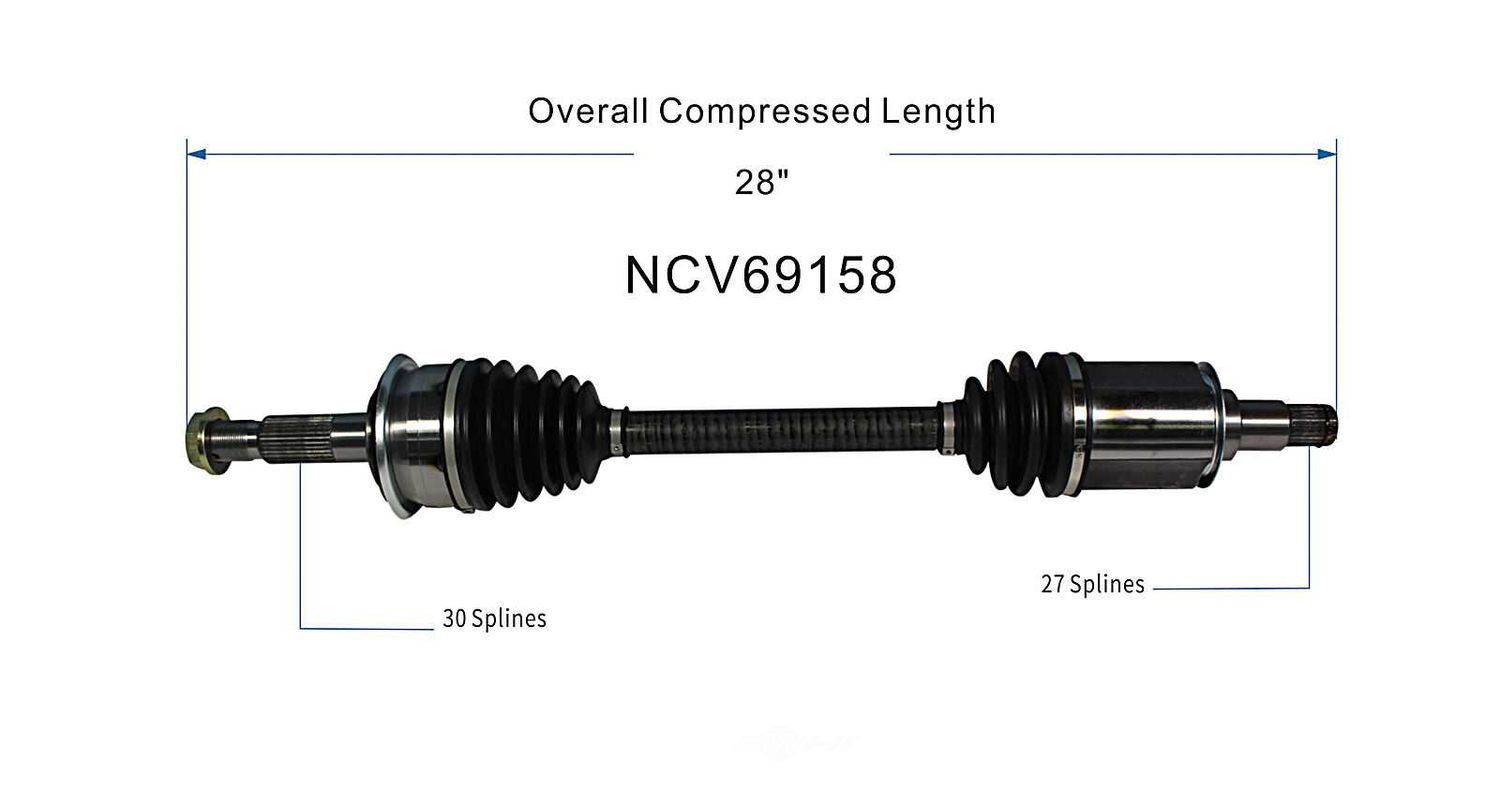 Axle Shaft Assy- CV Shaft   GSP North America   NCV69158