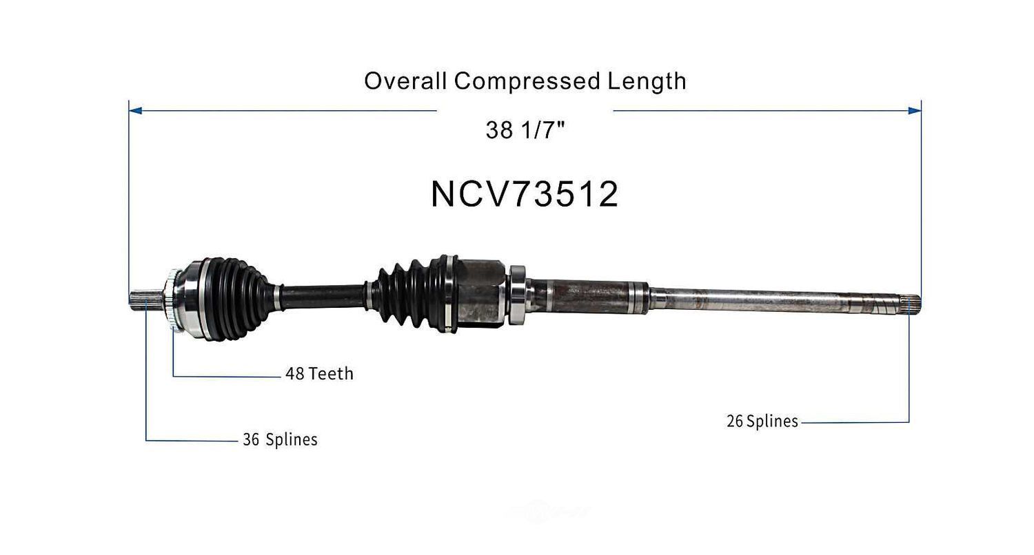 Right New CV Complete Assy   GSP North America   NCV73512