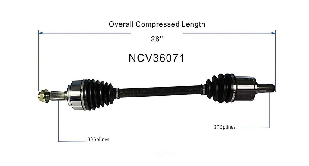 Right New CV Complete Assy   GSP North America   NCV36071